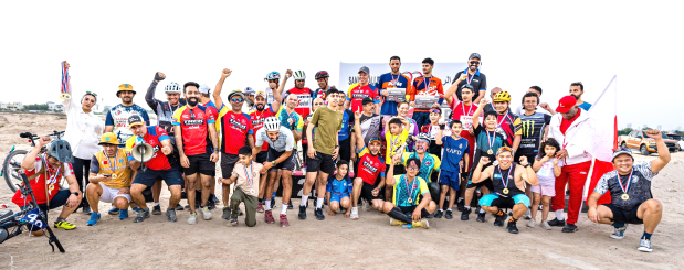 <p>CYCLING &ndash; THE Bahrain Cycling Association (BCA) hosted the first Sand Challenge mountain bike race for 2025. The event covered a distance of four kilometres in the adults&rsquo; category, two km for the juniors category, and a half-kilometre distance for the under-10 category.</p>
<p>More than 70 cyclists, both citizens and residents, took part in the race. Hussain Mohammed Ali was the overall victor.</p>
<p>Following the event, the winners were presented their respective medals by BCA officials.</p>
<p>Above, the participants after the race.</p>